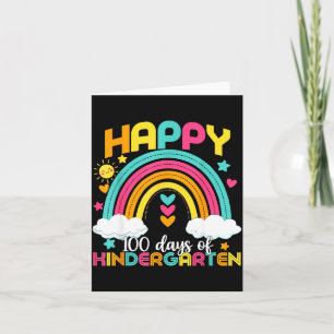 100 Days Smarter 100th Day Of Kindergarten Teacher Card