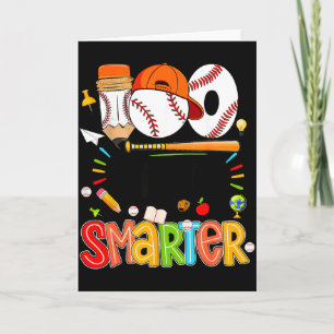 100 Days Smarter 100th Day Of School Boys Kids Bas Card