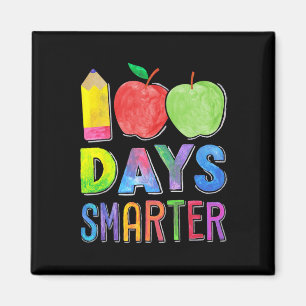 100 Days Smarter 100th Day Of School Women Teacher Magnet