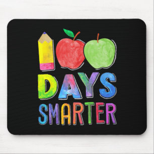 100 Days Smarter 100th Day Of School Women Teacher Mouse Pad