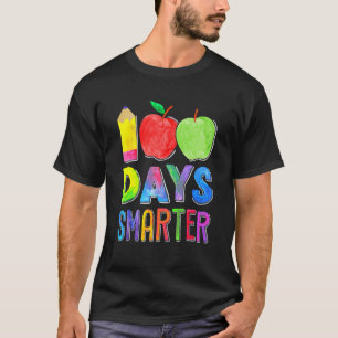 100 Days Smarter 100th Day of School Women Teacher T-Shirt