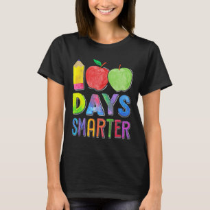 100 Days Smarter 100th Day Of School Women Teacher T-Shirt
