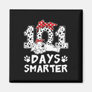 100 Days Smarter 101 Days Of School Cute Dog Teach Magnet