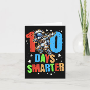 100 Days Smarter Astronaut Space Boys 100th Day Of Card