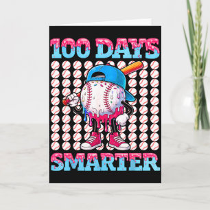 100 Days Smarter Baseball Drip Boys 100 Days Of Sc Card