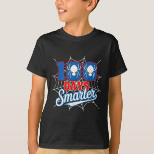 100 Days Smarter Boys Girls Kids 100th Day Of T-Shirt