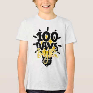 100 Days Smarter & Brighter School Tri-Blend Shirt