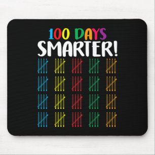 100 days smarter Counting Hash Marks days of scho Mouse Pad