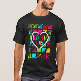 100 Days Smarter Counting Tally Marks 100Th Day Of T-Shirt
