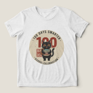 100 Days Smarter  Cute 100th Day of School T-Shirt Tri-Blend Shirt