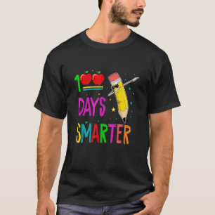 100 Days Smarter   Dabbing Crayons 100th Day Of Sc T-Shirt
