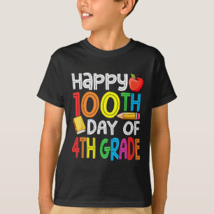 100 Days Smarter Fourth Grade 100th Day Of School T-Shirt