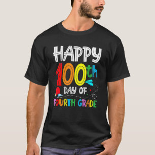 100 Days Smarter Fourth Grade 100th Day Of School T-Shirt