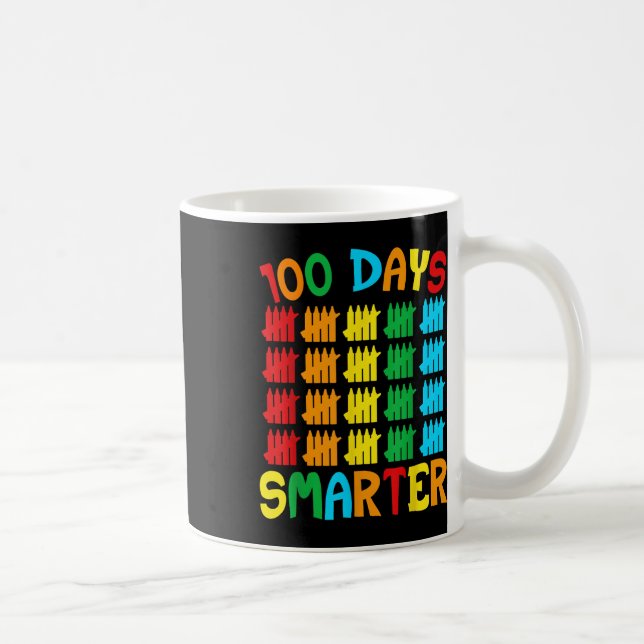 100 Days Smarter Funny 100th Day Of School Coffee Mug (Right)