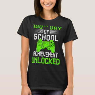 100 days smarter gamer 100th day of school teacher T-Shirt