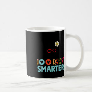 100 Days Smarter Girls Cute Bunny 100th Day Of Sch Coffee Mug