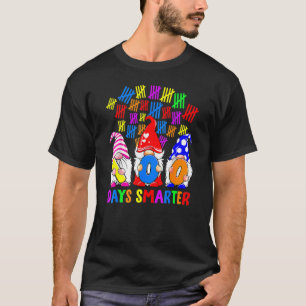 100 Days Smarter Gnomes Cute Happy 100th Day Of Sc T-Shirt