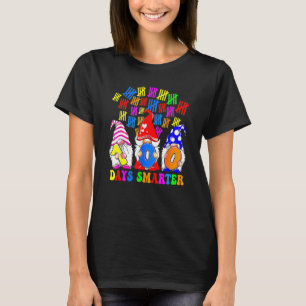 100 Days Smarter Gnomes Cute Happy 100th Day Of Sc T-Shirt