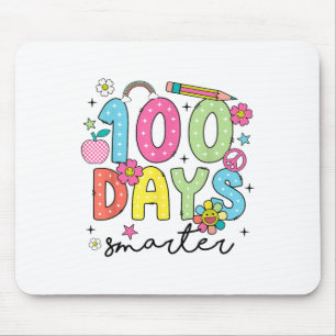 100 Days Smarter Groovy 100th Day Of School Girl Mouse Pad
