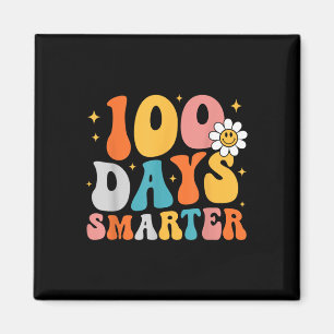 100 Days Smarter Groovy 100th Day Of School Girl T Magnet