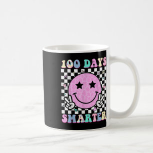 100 Days Smarter Happy 100th Day Of School Groovy Coffee Mug