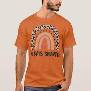100 Days Smarter Happy 100th Day Of School Rainbow T-Shirt