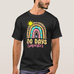 100 Days Smarter Happy 100th Day Of School Rainbow T-Shirt