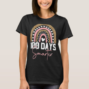 100 Days Smarter Happy 100th Day Of School Rainbow T-Shirt