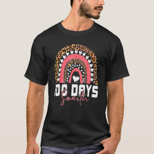 100 Days Smarter Happy 100th Day Of School Rainbow T-Shirt