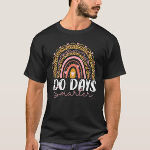 100 Days Smarter Happy 100th Day Of School Rainbow T-Shirt