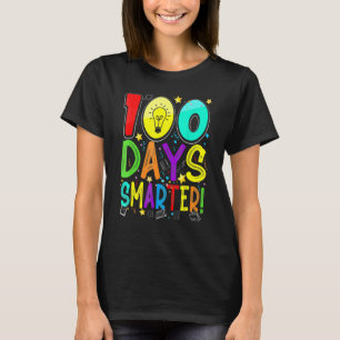 100 Days Smarter Happy 100th Day Of School Student T-Shirt