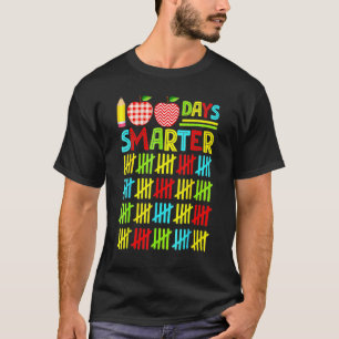 100 Days Smarter Happy 100th Day Of School Student T-Shirt