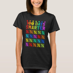 100 Days Smarter Happy 100th Day Of School Student T-Shirt
