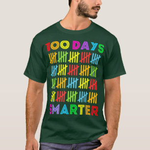 100 Days Smarter Happy 100th Day Of School Student T-Shirt