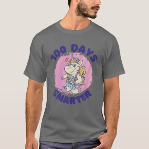 100 Days Smarter Happy 100Th Day Of School T-Shirt