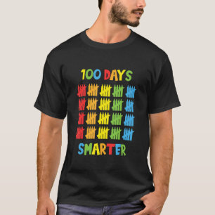 100 Days Smarter Happy 100th Day Of School Tally M T-Shirt