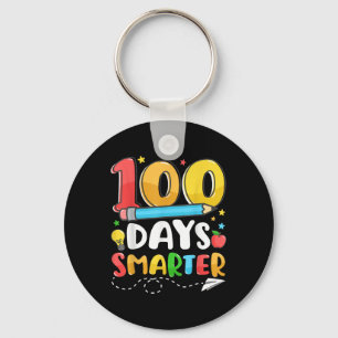 100 Days Smarter Happy 100th Day Of School Teacher Key Ring