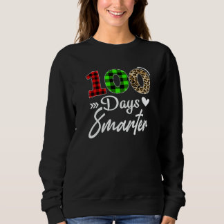 100 Days Smarter Happy 100th Day Of School Teacher Sweatshirt