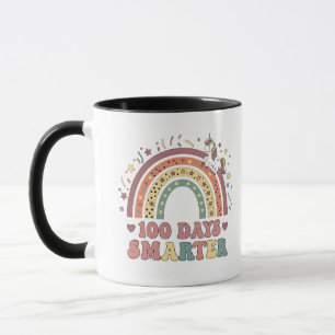 100 Days Smarter Kids Girls Unicorn 100th Day of  Mug