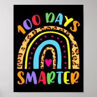 100 Days Smarter Kids Girls Unicorn 100th Day Of S