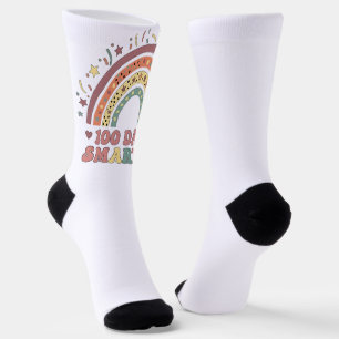 100 Days Smarter Kids Girls Unicorn 100th Day of  Socks