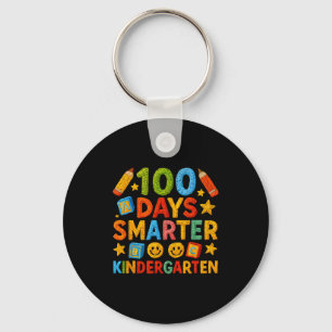 100 Days Smarter Kindergarten Milestone School Ach Key Ring