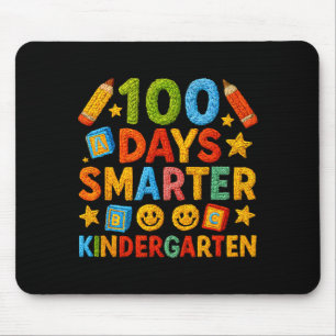 100 Days Smarter Kindergarten Milestone School Ach Mouse Pad