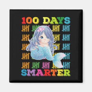 100 Days Smarter Mermaid 100th Day Of School Magnet