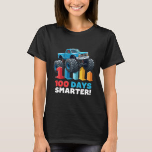 100 Days Smarter Monster Truck 100 Days Of School T-Shirt