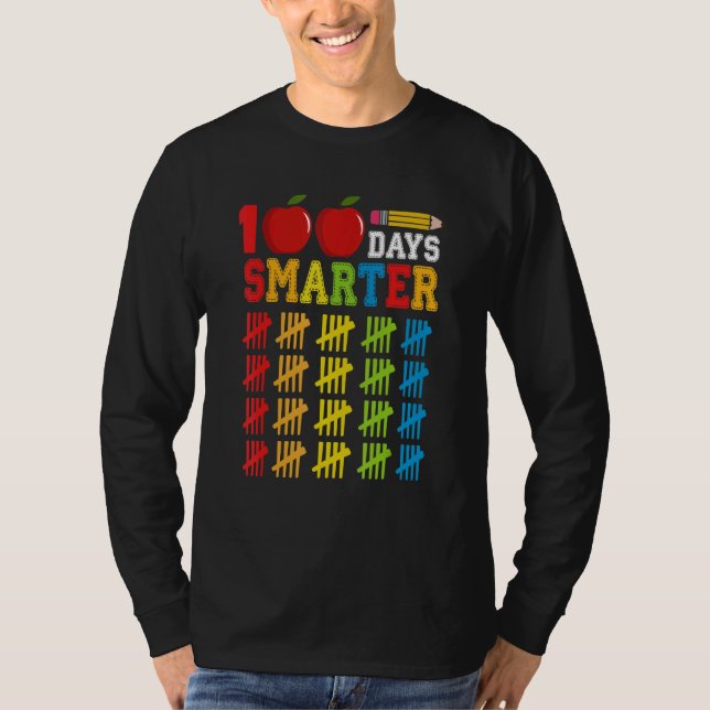 100 Days Smarter of School Back to School Tally Ma T-Shirt (Front)