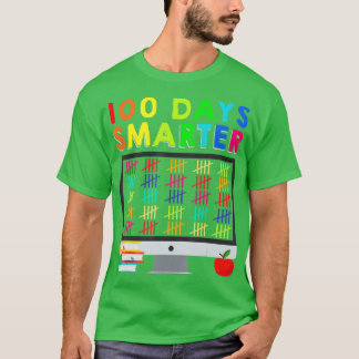 100 Days Smarter Of School Distance Learning Teach T-Shirt