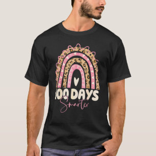 100 Days Smarter Rainbow 100th Day Of School Teac T-Shirt