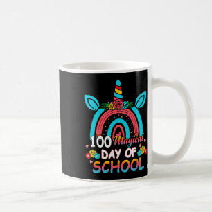 100 Days Smarter Rainbow Unicorn 100th Day Of Scho Coffee Mug