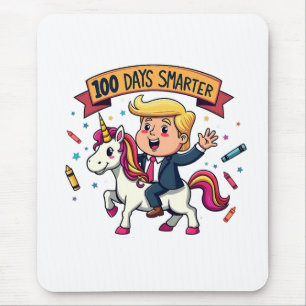 100 Days Smarter School Trump Inaguration Day Mouse Pad